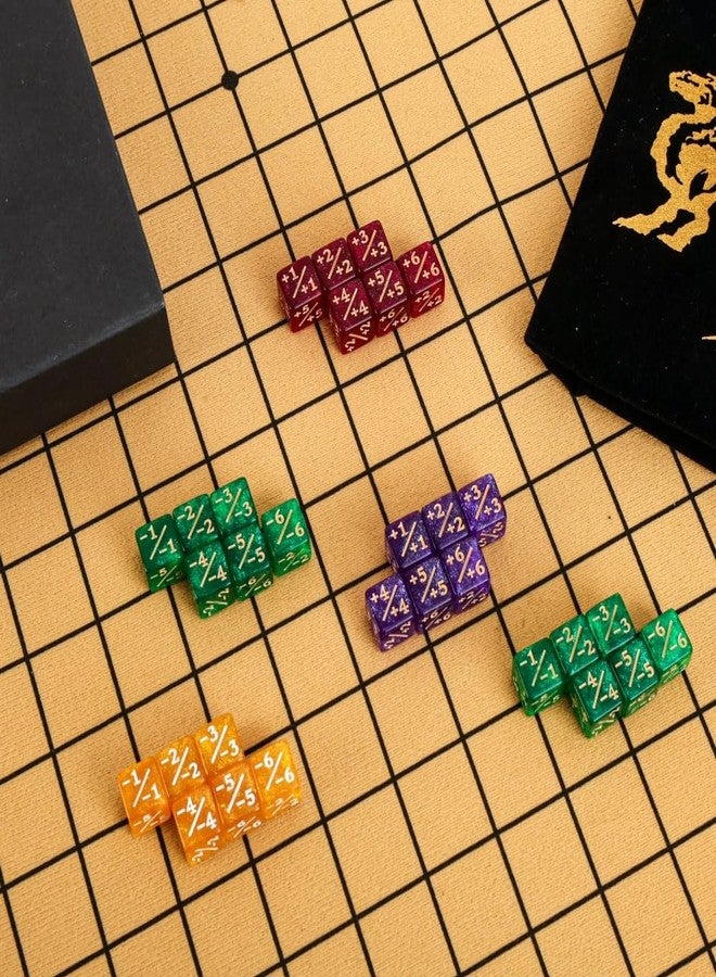 PUGED Color MTG Counter Dice Set Keyword Shield Life Counters with Dice Storage Bag for MTG TGG Table Games (Small) - Image 4